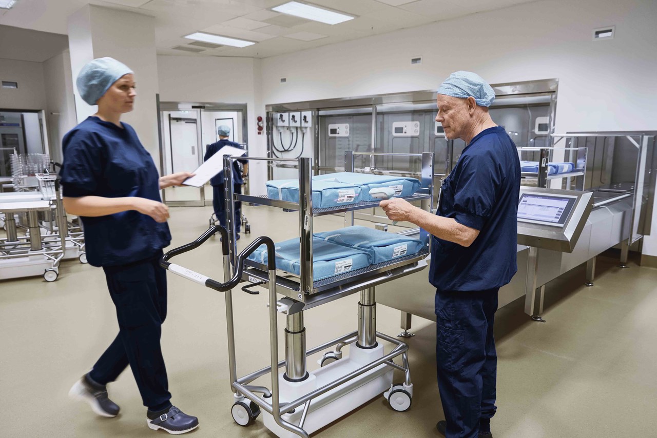 CSSDs technicians fast-tracking trays and instruments to ensure on-time delivery for surgeries